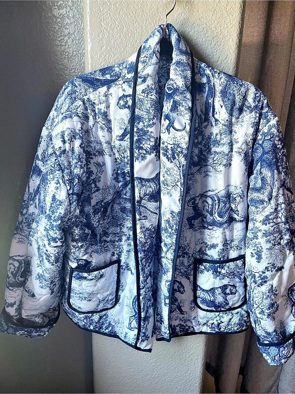 Blue & White Floral Jacket